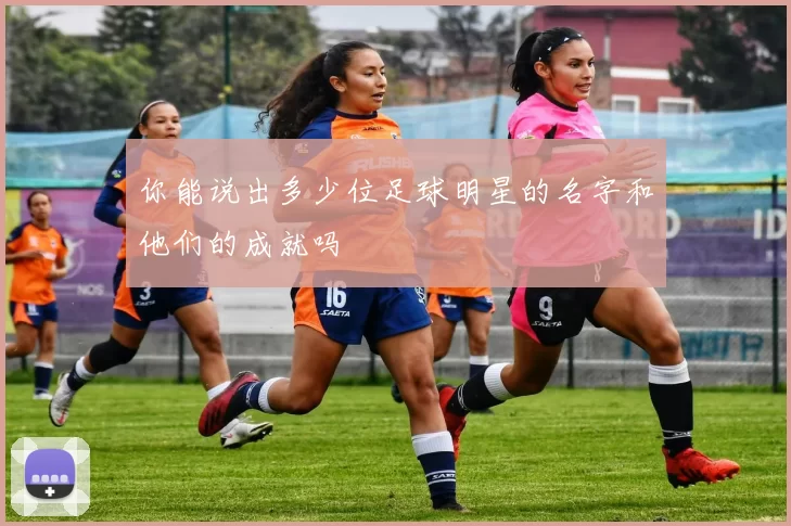 你能说出多少位足球明星的名字和他们的成就吗